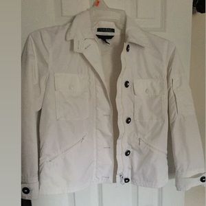 Polo jacket, can serve as a crop top look